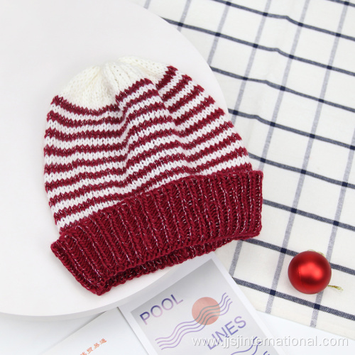 children's striped knitted hat